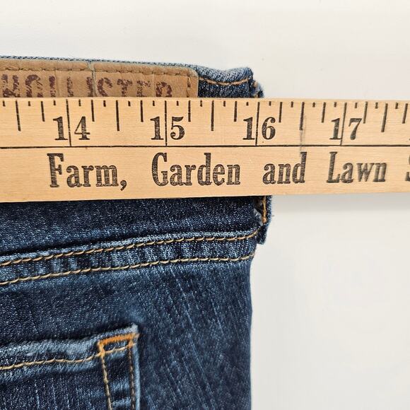 Hollister Y2K Low Rise Distressed Blue Denim Casual Grunge Skinny Jeans 28 / 7R - Picture 4 of 8